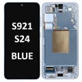 Samsung SM-S921 (S24 5G 2024) OLED LCD touch screen (Original Service Pack) with frame [Blue] GH82-33287F